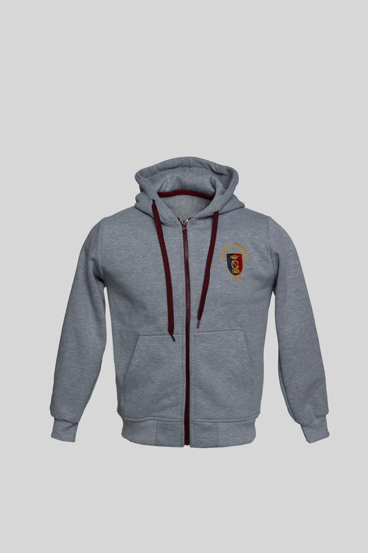 Felpa cappuccio zip